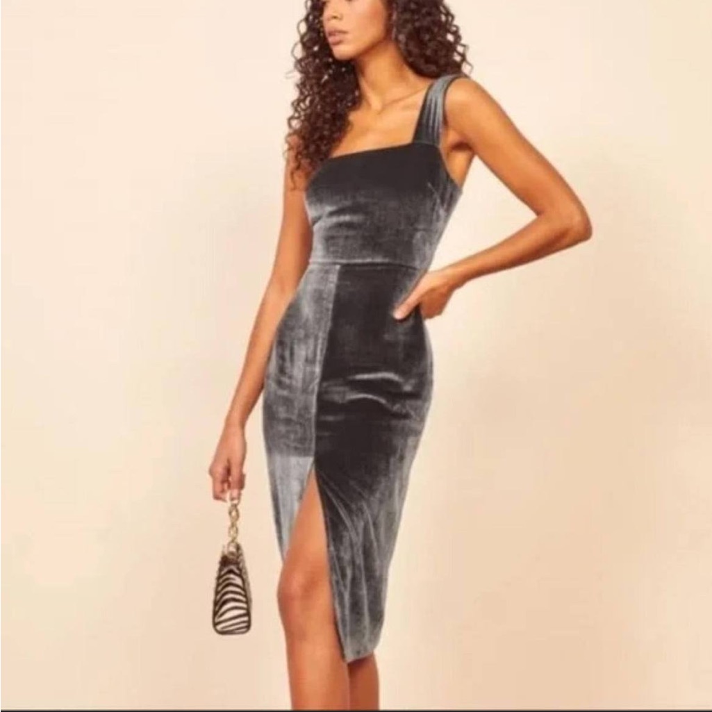 Reformation Velvet Dress